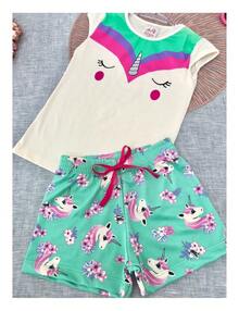 Unicorn Girls' Set - 薑色 - 查看 2