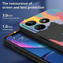 Funda Anti-queda Tpu Protectora Case Para Oppo REALME C53/Realme NOTE 50 + Cuerda - Negro - Ver 5