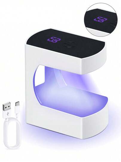 时尚迷你 USB 美甲灯，带 LED 和紫外线灯，便携式快干指甲烘干机，用于凝胶指甲固化，带触摸传感器美甲工具