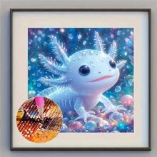 1 peça Kit de Pintura de Diamante 5D DIY, Tela de Pintura a Óleo, Diamantes Redondos, Mosaico Feito à Mão com Perfuração Completa, Conjunto de Arte de Diamante Solúvel em Água, Pintura Numérica, Decoração de Parede para Casa, Conjunto de Pintura Numérica para Adultos, Decoração de Parede, Presente Surpresa