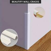 1roll 4x200cm Wall Corner Protector, Inside & Outside Self Adhesive Wall Corner Guard&Edge Protector, Flexible Vinyl Corner Moulding Trim Caulk Strip, Peel And Stick Trim For Ceiling - Multicolor - View 6