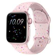Correa deportiva compatible con Apple Watch de 38mm, 40mm, 41mm, 42mm, 44mm, 45mm, 46mm, 49mm para mujeres y hombres, correa de silicona suave de plástico compatible con iWatch Series Ultra SE 11 10 9 8 7 6 5 4 3 2 1 - 38/40/41 mm - Ver 14