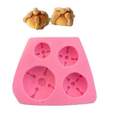 MOLDE DE SILICONA PARA PAN DE MUERTO, OFRENDA, DÍA DE LOS MUERTOS