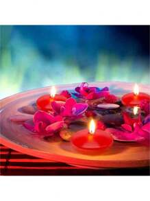 6 件/10 件/16 件小漂浮蜡烛，适合婚礼、节日和庆典的浪漫水蜡，闪光无烟石蜡，情人节漂浮蜡烛，婚礼装饰， - 多樣化香型 - 查看 9