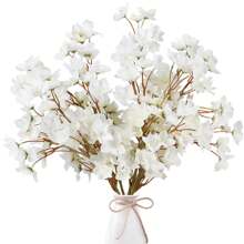 1Pc Artificial Cherry Blossom Flowers Faux Cherry Blossom Stems Faux Silk Cherry Blossom Branches Fake Peach Flowers For Vase Arrangements , Cherry Blossom Bouquet For Office Decor Living Room Decor Bedroom Decor Wedding Decor And Home Decor ,Halloween Christmas Decorations,Party Decoration