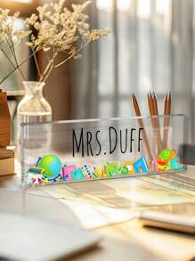 1 tấm bảng tên để bàn bằng acrylic tùy chỉnh, tên có thể thay đổi, trang trí văn phòng, thẻ tên cá nhân hóa, bảng tên, có thể dùng làm quà tặng tựu trường, bảng tên để bàn. - Kiểu 2 - Xem 6