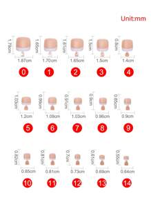 120入組短法式趾甲貼，啞光面全覆蓋和半成品粘貼式指甲貼片，指甲供應品
