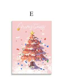 Christmas Tree Santa Claus Pattern Wall Art Paintings For Bedroom And Living Room Decor - Multicolor - View 14