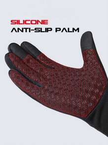 1 cặp Găng tay xe máy ấm áp mùa đông, Găng tay chống nước và chống lạnh cho phụ nữ thể thao ngoài trời trượt tuyết Halloween - Găng tay màn hình cảm ứng chống trượt cho nữ - Xem 6