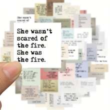 60 件复古名人名言涂鸦贴纸可装饰行李箱防水贴纸 - 彩色 - 查看 1