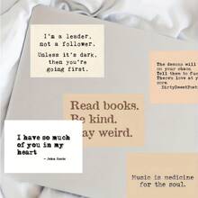 60 件复古名人名言涂鸦贴纸可装饰行李箱防水贴纸 - 彩色 - 查看 6