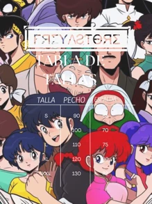 3 Playeras pack Ranma anime by Freya Store - Negro - Ver 4