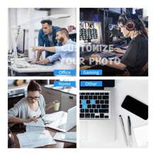 1/3 stuks aangepaste fotomuismat met tekst/foto/logo-ontwerp, gepersonaliseerde muismat, bureaubladdecoratie en essentiële muisfaciliteiten, antislip rubberen basis, meerdere maten om uit te kiezen, gemakkelijk schoon te maken, Halloween, Thanksgiving, Kerstmis, verjaardagen en vakantiecadeaus - veelkleurig - Bekijken 6