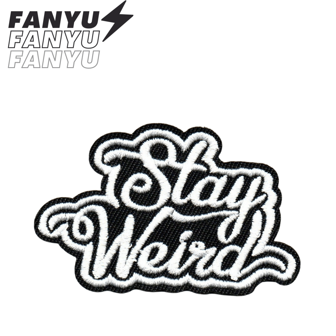 Stay Weird Punk Style DIY Clothing Accessories, Embroidered Sewing Iron On Patches Decoration Clothes, Shoes, Bags, Hats Halloween Summer, School
