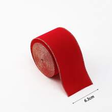 1 buc Panglică din satin de Crăciun, realizată manual, cu fundă decorată, decorațiuni de Crăciun, ambalaje pentru cadouri, accesorii pentru petreceri, pungi elegante de cadouri de sărbători și decor pentru pahar de vin, Crăciun