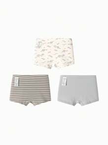 Balabala Tween Boys Briefs,  Underwear For Kids, Cute Three-Pack