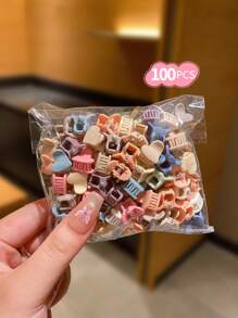 50/100/150/200 件迷你可爱女孩发夹 - 彩色 - 查看 14