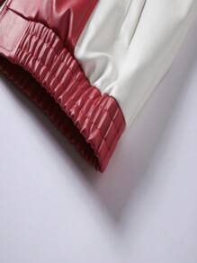 美式 PU 皮夹克外套，适合男友风格男士，宽松飞行员机车夹克，春秋嘻哈街头服饰