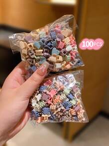 50/100/150/200 件迷你可爱女孩发夹 - 彩色 - 查看 20