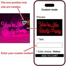 Đèn chữ neon LED tùy chỉnh cá nhân hóa, Đèn chữ neon tùy chỉnh để trang trí tường, Trang trí tiệc Halloween Lễ Tạ ơn Giáng sinh Năm mới Sinh nhật Đám cưới Cầu hôn, Quà tặng sinh nhật ngày lễ, Phòng ngủ Man Cave Bar Cửa hàng Kinh doanh Tên cửa hàng Đèn neon, Ngày lễ tình nhân, Biển tên LED cá nhân hóa, Quà tặng tiệc Valentine - một biểu tượng - Xem 8