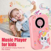 儿童智能手机玩具，儿童相机玩具，适合3-8岁女孩男孩儿童数码摄像机，带卡通软硅胶套，是送给孩子的最佳圣诞生日节日礼物 - 彩色 - 查看 5