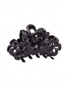 1 件优雅镂空花朵夹发夹法式复古后脑勺大号盘发夹女士发夹发夹发夹发夹接发夹，沙滩配饰，爪夹秋冬发饰女士度假装女士 - 彩色 - 查看 7