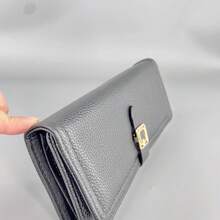 Women's Tri-Fold Wallet With Crossbody Strap With Zipper And Snap Closure YOYOBEL-2 - 黑色 - 查看 2