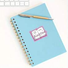 3pcs Just One More Chapter Funny Kindle Book Lover Reading Gift Sticker Pink Yellow UV Water Resistant Phone Laptop Decal,Getting Old Joke, Funny Graphic Sticker, Funny Meme, Gifts For Her, Birthday Gifts Back To School - Pink - View 4