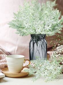 15 件圣诞闪光松针 11.4 英寸松针茎挑选 DIY 圣诞花环花环装饰人造松树枝适用于圣诞节冬季家居中心装饰派对装饰（绿色）、情人节、礼物 - 綠色 - 查看 3