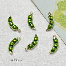 5/Pcs Random Mixed Color Alloy 3D Fruit Pendant DIY For Earrings, Bracelets, Keychains, Bag Charms, Pendant Accessories - Multicolor - View 16