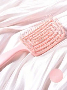 1 件顺发梳 - 适合所有发质的干湿发梳 - 镂空设计，易于清洁，温和顺发 弹性漆纯色按摩梳，镂空设计发刷 通风顺发梳，适合长而浓密的卷发 - 干湿发均可打造无缠结造型 - 彩色 - 查看 7