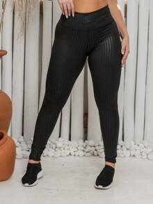 Women's 3D Polyamide Leggings In Wine Color - Hồng - Xem 8