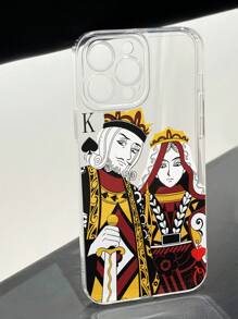 1 chiếc ốp lưng điện thoại TPU trong suốt bảo vệ camera, có hình vẽ, tương thích với iPhone & Series, phiên bản quốc tế, không phải phiên bản nội địa. - Trong sáng - Xem 2