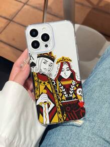 1 chiếc ốp lưng điện thoại TPU trong suốt bảo vệ camera, có hình vẽ, tương thích với iPhone & Series, phiên bản quốc tế, không phải phiên bản nội địa. - Trong sáng - Xem 3