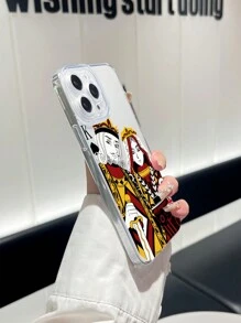 1 chiếc ốp lưng điện thoại TPU trong suốt bảo vệ camera, có hình vẽ, tương thích với iPhone & Series, phiên bản quốc tế, không phải phiên bản nội địa. - Trong sáng - Xem 4