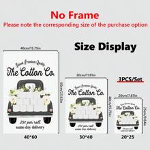 3 Pcs/Set Canvas Hanging Pictures Easy To Hang Vintage Farmhouse Bathroom Wall Art Set - Canvas Prints, Home Decor Paintings,Poster Gifts Birthday Graduation