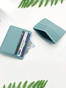 1 cái Unisex Nhiều Màu Mỏng Làm Bằng Da PU Thiết Kế Thời Trang & Tối Giản Bao Đựng Thẻ Quà Tặng Cho Chủ Thẻ Ví Chủ Thẻ Kinh Doanh Chủ Thẻ Tín Dụng Phụ Nữ Cho Phụ Nữ Cho Nam Giới Ví Đựng Thẻ - Nhiều màu - Xem 5