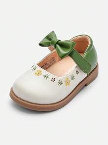 Balabala 女童公主鞋，绣花皮鞋