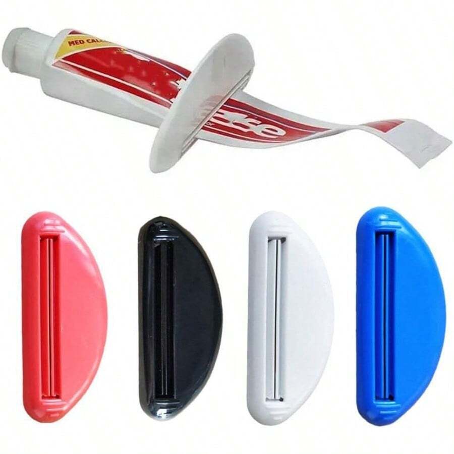 1/2/3 件装塑料牙膏管挤压器、牙膏分配器、牙膏保存夹，颜色随机 - 彩色 - 查看 1