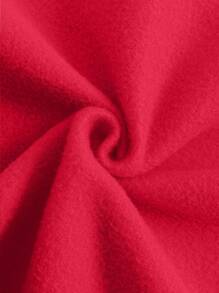 Custom Text Women's Hooded Sweatshirt - Personalize Add Your Own Text/Name To Design Your Personalized Printed Sweatshirt, Women Tops ,Fall Tops ,Red Top,Custom Top,Custom Sweatshirt,Winter Clothes,Personalized Text,Red Long Sleeve - Red - View 9