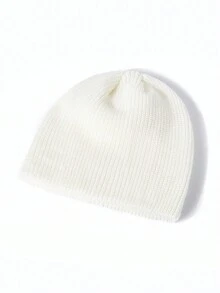 DESINISUN Mũ len đan phong cách Punk Harajuku Unisex, đường viền dày của mái vòm nhiều màu sắc ấm áp và thời trang - mũ dệt kim - Xem 2