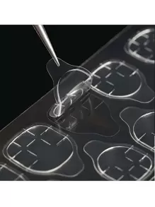 360片（15张）/600片（25张）/840片（35张）/1080片（45张）/1320片（55张）/1560片（65张）双面凝胶美甲贴纸，适用于按压式美甲贴，果冻双面美甲贴纸，粘性贴纸，美甲凝胶贴纸，美甲贴纸，DIY美甲贴纸