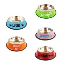 Bol pour animaux de compagnie en acier inoxydable antidérapant personnalisé avec un nom - parfait pour les chats et les chiens, convient pour l'alimentation en nourriture et en eau, jouets pour chiens, variétés de bols pour chiens, bol pour chien en acier inoxydable, bol de voyage pour chien, grand bol d'eau pour chien, bol pour chien de taille moyenne, bol d'eau et de nourriture pour animaux de compagnie, bol d'eau extérieur pour chien, bol en métal pour chien, bol pour animaux de compagnie, bol pour chien de taille moyenne, bol d'eau pour chien, bol pour chien, bol à croquettes pour chien, bol à nourriture pour animaux de compagnie, bol d'eau pour chien, bol pour chiots, harmonie à la maison