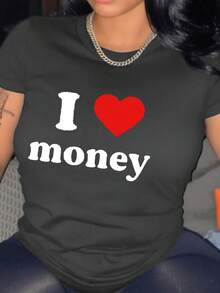 Áo phông nữ cá nhân hóa - Thêm văn bản/hình ảnh của riêng bạn (khẩu hiệu/trích dẫn/meme Internet) để thiết kế áo phông in tùy chỉnh của bạn. Quà tặng cho bạn gái/vợ, ngày lễ tình nhân, lễ tạ ơn, giáng sinh, kỷ niệm, sinh nhật, đám cưới, bạn thân - Màu xám đen - Xem 2