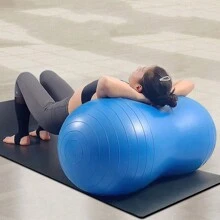 花生球充气按摩球加厚防爆胶囊球运动瑜伽球平衡训练球平衡球健身 - 彩色 - 查看 6