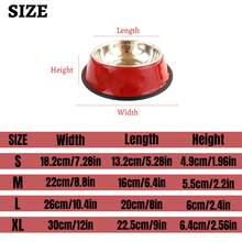 1pc Personalized Dog Bowls Dog Bowls For Medium Large Dogs Stainless Steel Cat Food Bowl Custom Name Water Bowl Non-Slip At The Bottom