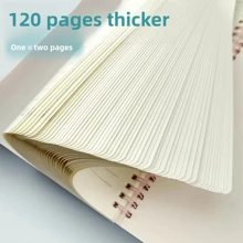 Spiral Notebook, 1/4 Pieces 8.3" X 5.9" A5 Thick Plastic Hardcover 7mm College Ruled, 6 Colors 60-120 Pages Study And Note Taking Journal Back To School