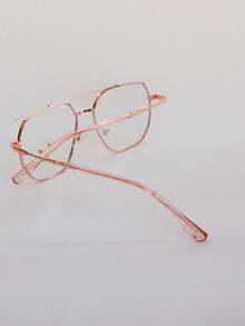 AMIA Women's Metal Eyeglass Frame MOD 72805 - 乾枯玫瑰色 - 查看 7