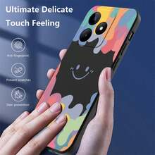 Funda Anti-queda Tpu Protectora Case Para Oppo REALME C53/Realme NOTE 50 + Cuerda - Negro - Ver 6