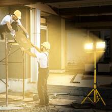 Froadp LED Construction Spotlight LED Floodlight Floodlight With Tripod And 3M Cable, LED Floodlight IP66 Work Light For Construction Site Garage